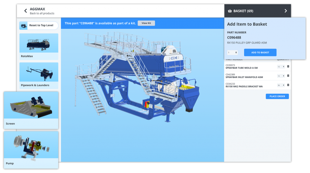 Cadshare Customer Screen